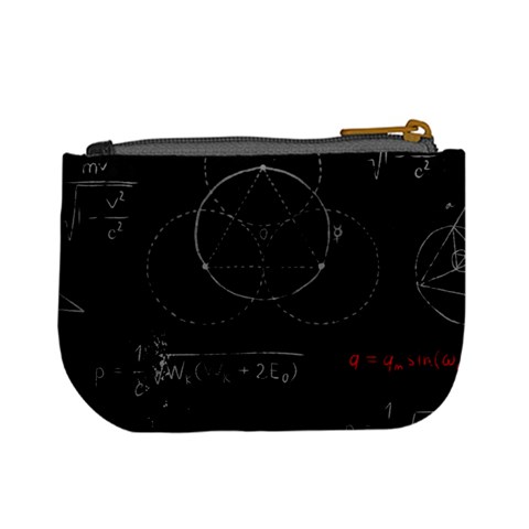 Math Board Circuit Circuits Computer Shield Tech Technology Mini Coin Purse from ArtsNow.com Back