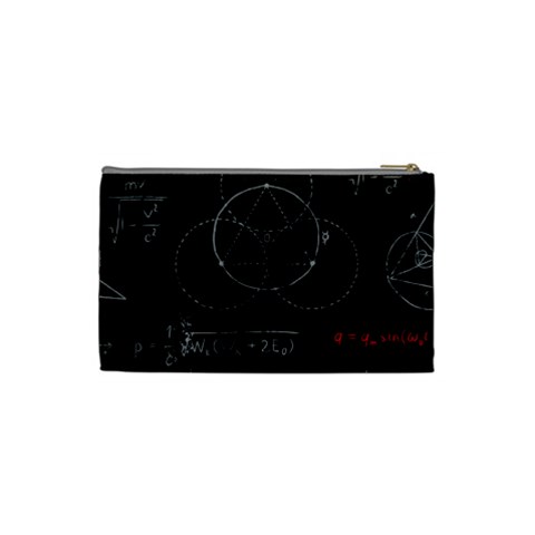 Math Board Circuit Circuits Computer Shield Tech Technology Cosmetic Bag (Small) from ArtsNow.com Back