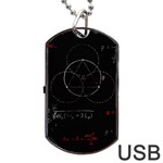 Math Board Circuit Circuits Computer Shield Tech Technology Dog Tag USB Flash (One Side)