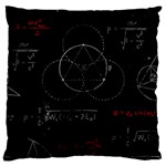 Math Board Circuit Circuits Computer Shield Tech Technology Large Premium Plush Fleece Cushion Case (One Side)