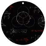 Math Board Circuit Circuits Computer Shield Tech Technology UV Print Acrylic Ornament Round