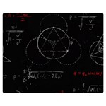 Math Board Circuit Circuits Computer Shield Tech Technology Premium Plush Fleece Blanket (Medium)