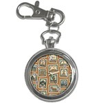 Retro Postage Seamless Pattern Key Chain Watches