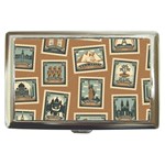 Retro Postage Seamless Pattern Cigarette Money Case