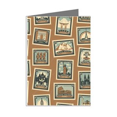 Retro Postage Seamless Pattern Mini Greeting Cards (Pkg of 8) from ArtsNow.com Right