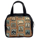 Retro Postage Seamless Pattern Classic Handbag (Two Sides)