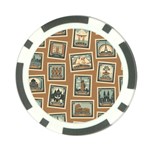 Retro Postage Seamless Pattern Poker Chip Card Guard (10 pack)