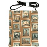 Retro Postage Seamless Pattern Shoulder Sling Bag