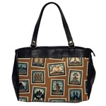 Retro Postage Seamless Pattern Oversize Office Handbag