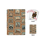 Retro Postage Seamless Pattern Playing Cards Single Design (Mini)