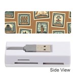 Retro Postage Seamless Pattern Memory Card Reader (Stick)