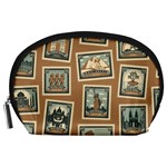 Retro Postage Seamless Pattern Accessory Pouch (Large)