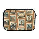 Retro Postage Seamless Pattern Apple MacBook Pro 17  Zipper Case