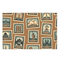 Retro Postage Seamless Pattern Waist Pouch (Small) from ArtsNow.com Loop