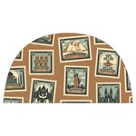 Retro Postage Seamless Pattern Anti Scalding Pot Cap