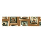 Retro Postage Seamless Pattern Banner and Sign 4  x 1 