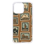 Retro Postage Seamless Pattern iPhone 14 Pro Max TPU UV Print Case