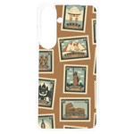 Retro Postage Seamless Pattern Samsung Galaxy S24 6.2 Inch TPU UV Case