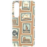 Retro Postage Seamless Pattern Samsung Galaxy S24 6.2 Inch Black TPU UV Case