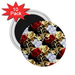 Roses Seamless Pattern Floral 2.25  Magnets (10 pack) 