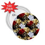 Roses Seamless Pattern Floral 2.25  Buttons (100 pack) 