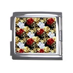 Roses Seamless Pattern Floral Mega Link Italian Charm (18mm)