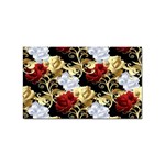 Roses Seamless Pattern Floral Sticker (Rectangular)