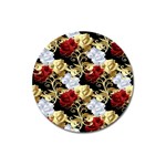 Roses Seamless Pattern Floral Magnet 3  (Round)