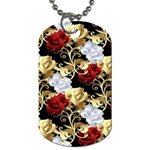 Roses Seamless Pattern Floral Dog Tag (Two Sides)