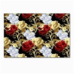 Roses Seamless Pattern Floral Postcard 4 x 6  (Pkg of 10)