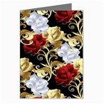 Roses Seamless Pattern Floral Greeting Cards (Pkg of 8)