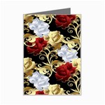 Roses Seamless Pattern Floral Mini Greeting Card