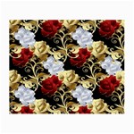 Roses Seamless Pattern Floral Small Glasses Cloth