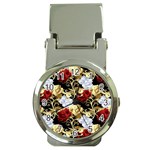 Roses Seamless Pattern Floral Money Clip Watches