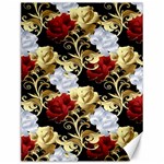 Roses Seamless Pattern Floral Canvas 12  x 16 