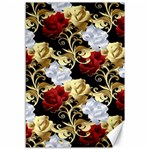 Roses Seamless Pattern Floral Canvas 12  x 18 