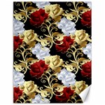 Roses Seamless Pattern Floral Canvas 18  x 24 