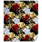 Roses Seamless Pattern Floral Canvas 20  x 24 