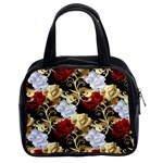 Roses Seamless Pattern Floral Classic Handbag (Two Sides)