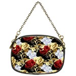 Roses Seamless Pattern Floral Chain Purse (One Side)