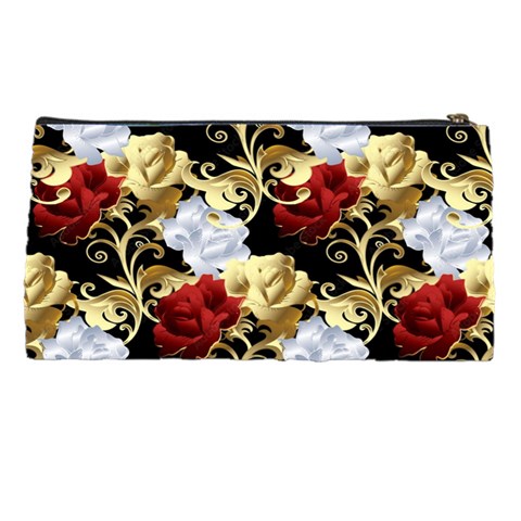 Roses Seamless Pattern Floral Pencil Case from ArtsNow.com Back