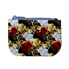 Roses Seamless Pattern Floral Mini Coin Purse from ArtsNow.com Front