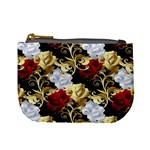 Roses Seamless Pattern Floral Mini Coin Purse