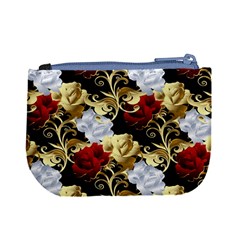 Roses Seamless Pattern Floral Mini Coin Purse from ArtsNow.com Back