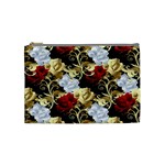 Roses Seamless Pattern Floral Cosmetic Bag (Medium)