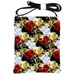 Roses Seamless Pattern Floral Shoulder Sling Bag