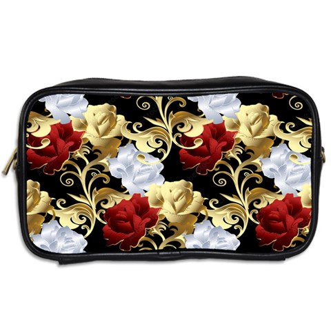 Roses Seamless Pattern Floral Toiletries Bag (Two Sides) from ArtsNow.com Back