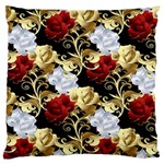 Roses Seamless Pattern Floral Large Cushion Case (One Side)