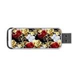 Roses Seamless Pattern Floral Portable USB Flash (Two Sides)