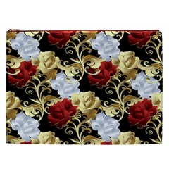 Roses Seamless Pattern Floral Cosmetic Bag (XXL) from ArtsNow.com Front